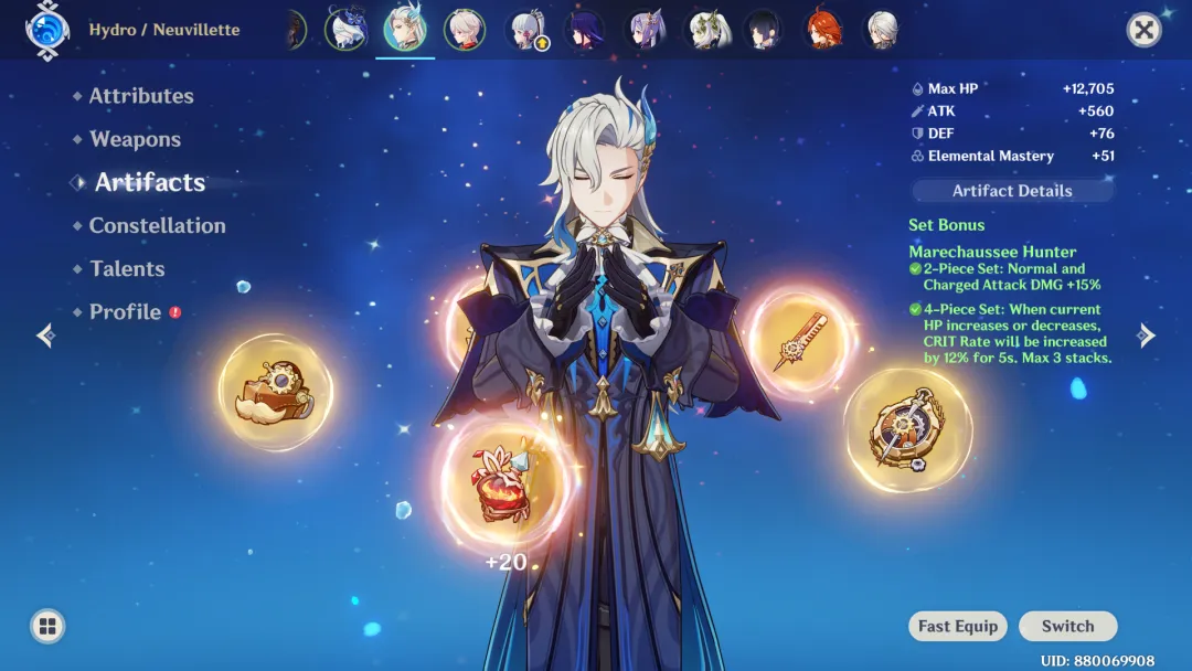 Farming Full Set Artifact